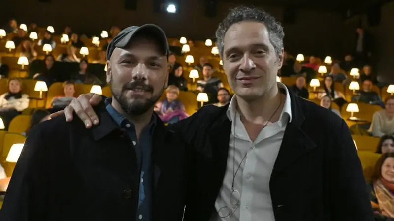 Alessandro Tonda e Claudio Santamaria con il pubblico del Moretto - Foto Reporter Favretto © www.giornaledibrescia.it