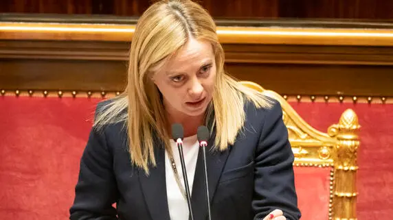 Meloni al senato