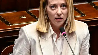 Italian Prime Minister, Giorgia Meloni, reports at the Chamber of Deputies on the upcoming European Council meeting, Rome, Italy, 19 March 2025. ANSA/RICCARDO ANTIMIANI
