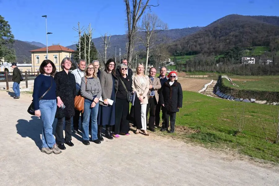 L'inaugurazione della vasca di laminazione del torrente Garzetta