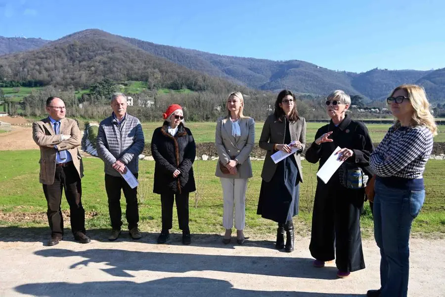 L'inaugurazione della vasca di laminazione del torrente Garzetta