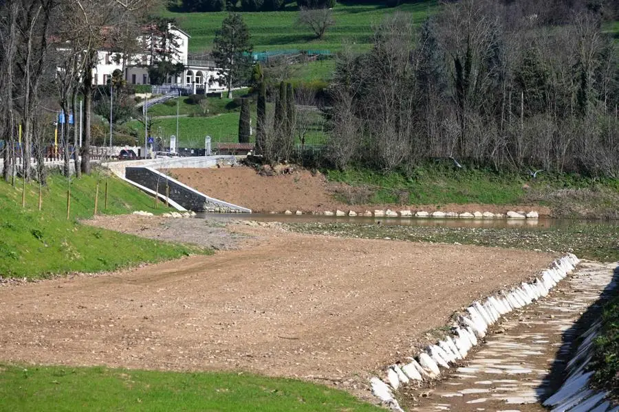 L'inaugurazione della vasca di laminazione del torrente Garzetta