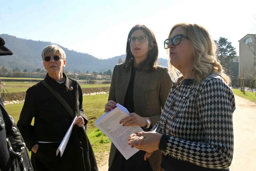 L'inaugurazione della vasca di laminazione del torrente Garzetta