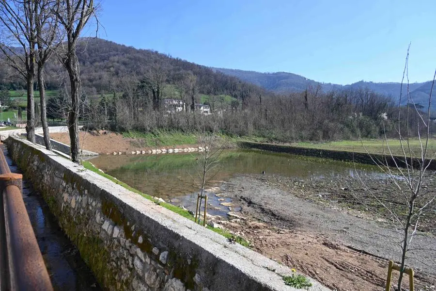 L'inaugurazione della vasca di laminazione del torrente Garzetta