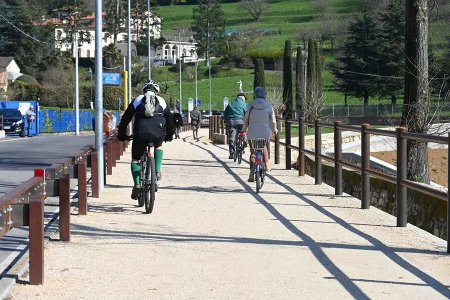 L'inaugurazione della vasca di laminazione del torrente Garzetta