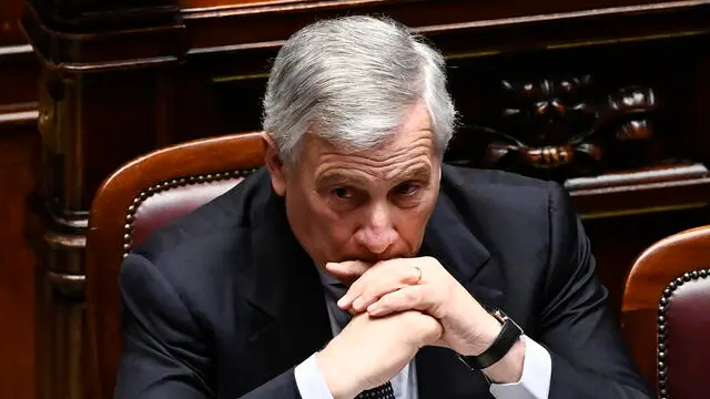 Italian Minister of Foreign Affairs, Antonio Tajani, as Italian PM Meloni reports at the Chamber of Deputies on the upcoming European Council meeting, Rome, Italy, 19 March 2025. ANSA/RICCARDO ANTIMIANI