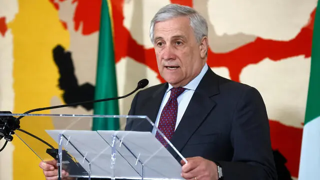 Il ministro degli Esteri Antonio Tajani incontra il ministro degli Esteri siriano Asaad al Shibani, presso la Farnesina, Roma, 18 marzo 2025, ANSA/VINCENZO LIVIERI