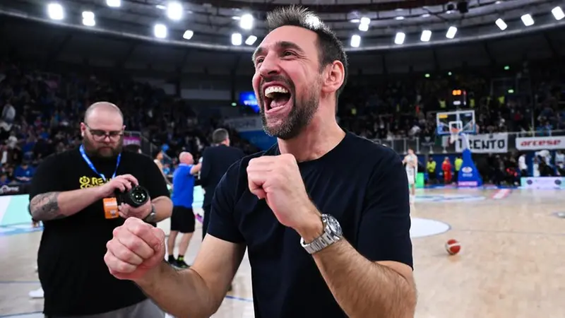 Coach Giuseppe Poeta resterà anche il prossimo anno - Foto New Reporter Checchi © www.giornaledibrescia.it