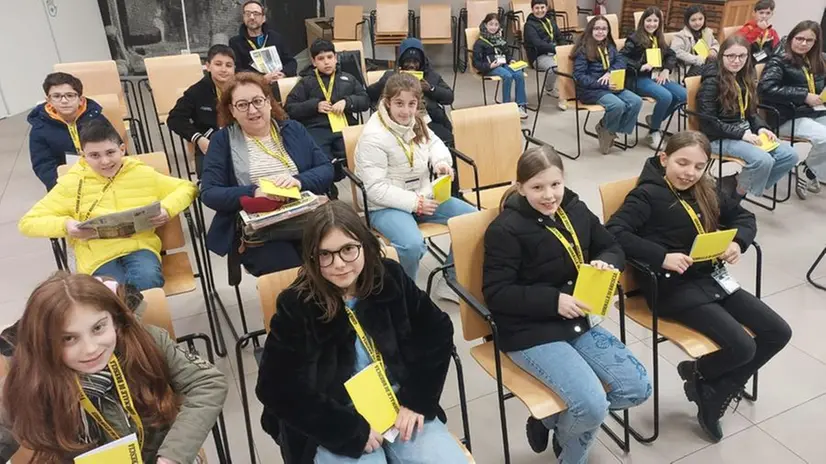 La classe quinta C della primaria Don Milani di Borgosatollo al GdB