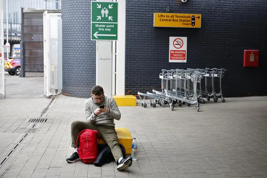 L'aeroporto di Heathrow durante il blackout