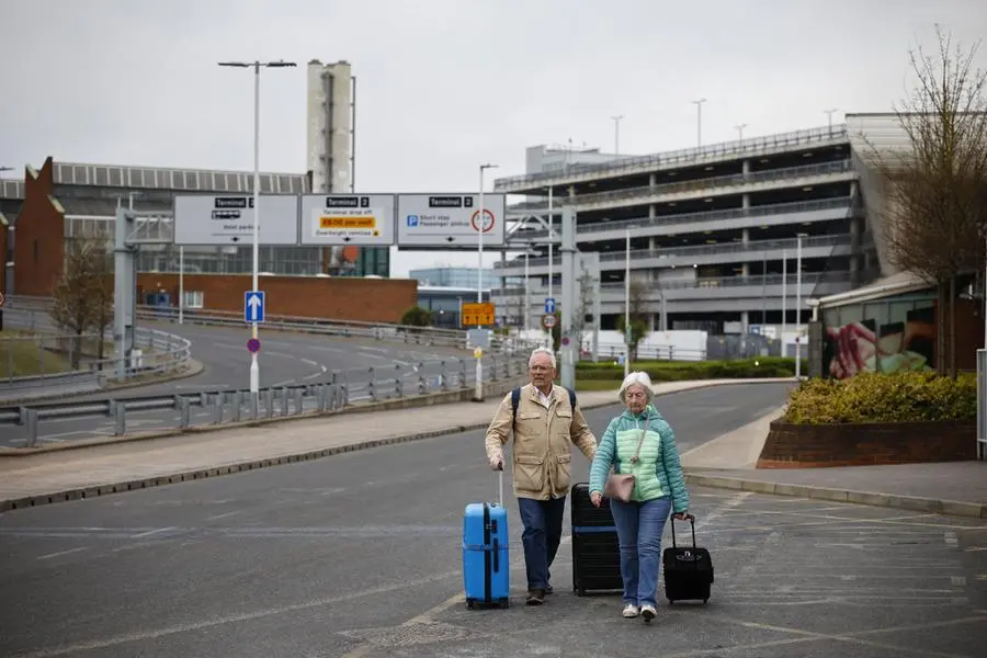 L'aeroporto di Heathrow durante il blackout