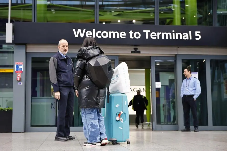 L'aeroporto di Heathrow durante il blackout
