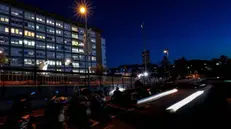 General view of the entrance of the Gemelli Hospital, where Pope Francis is hospitalized, in Rome, Italy, 18 March 2025. ANSA/FABIO FRUSTACI