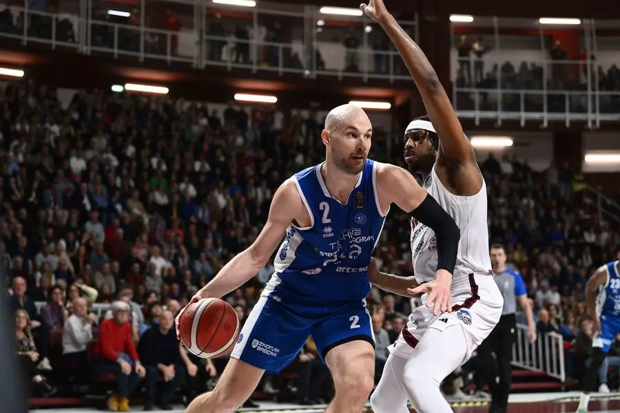 Miro Bilan Trapani Shark - Germani Pallacanestro Brescia LBA Legabasket Serie A Unipol 2024/2025 Trapani, 23/03/2025 Foto M.Ceretti / Ciamillo-Castoria