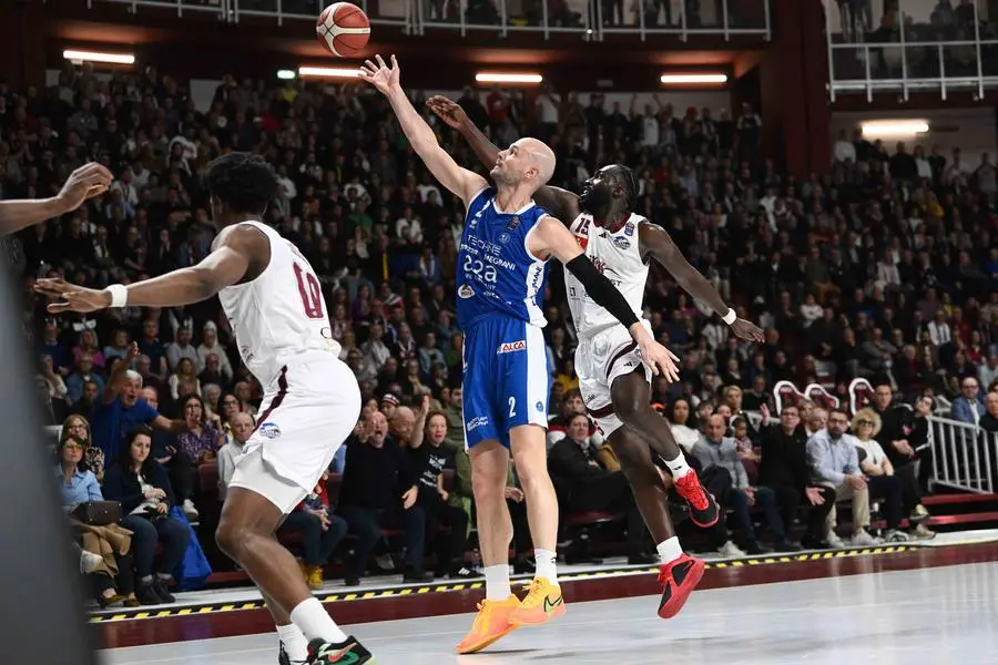 Miro Bilan Trapani Shark - Germani Pallacanestro Brescia LBA Legabasket Serie A Unipol 2024/2025 23^ giornata Trapani, 23/03/2025 Foto M.Ceretti / Ciamillo-Castoria