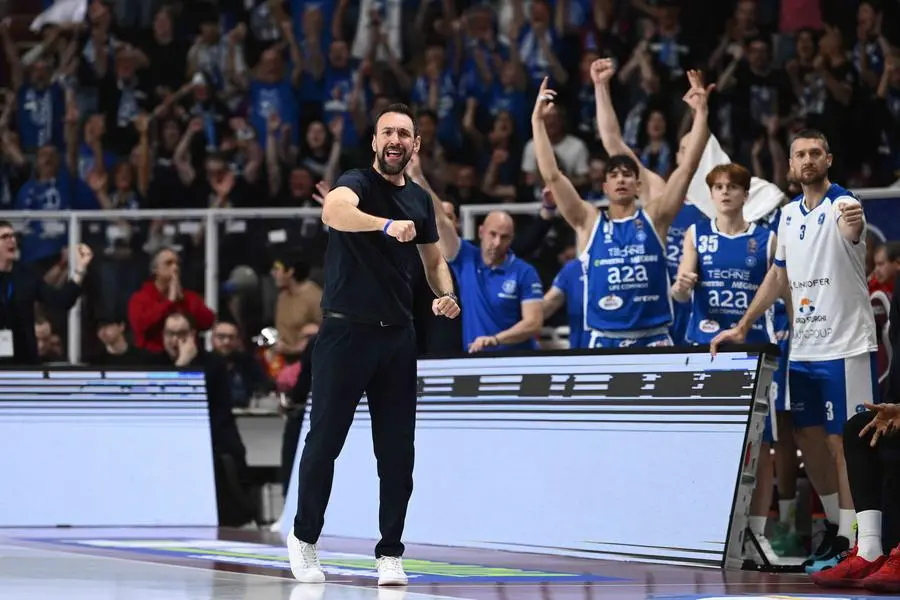 Giuseppe Poeta Trapani Shark - Germani Pallacanestro Brescia LBA Legabasket Serie A Unipol 2024/2025 23^ giornata Trapani, 23/03/2025 Foto M.Ceretti / Ciamillo-Castoria