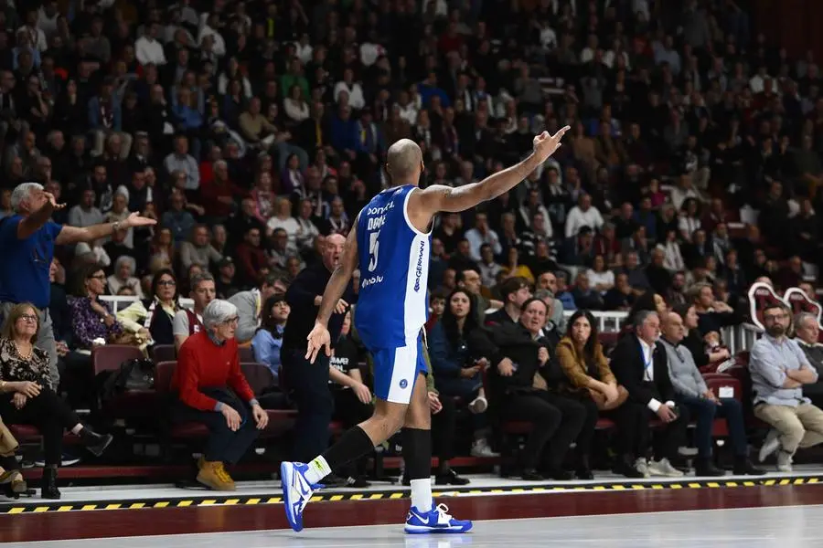 Chris Dowe Trapani Shark - Germani Pallacanestro Brescia LBA Legabasket Serie A Unipol 2024/2025 Trapani, 23/03/2025 Foto M.Ceretti / Ciamillo-Castoria