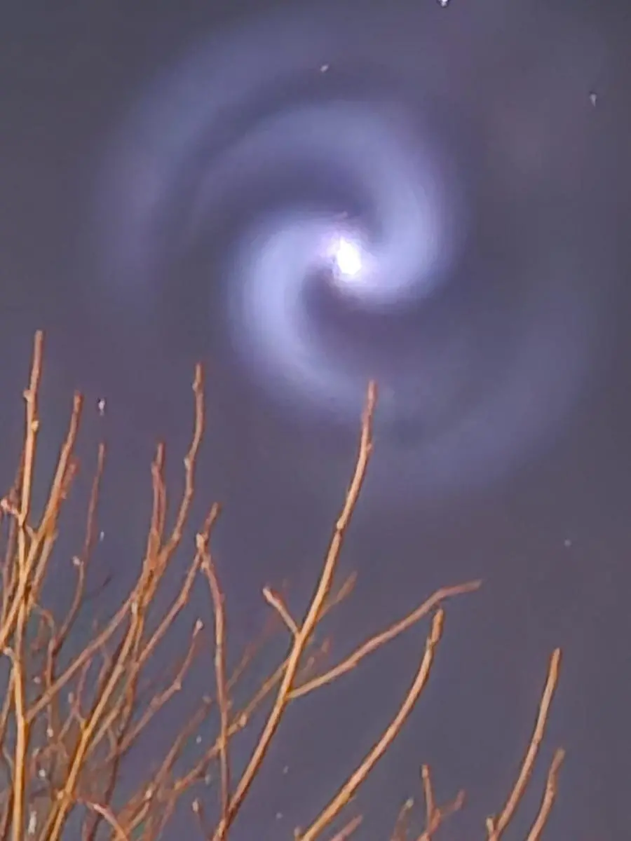 ll lancio di un razzo SpaceX visto da Brescia e provincia