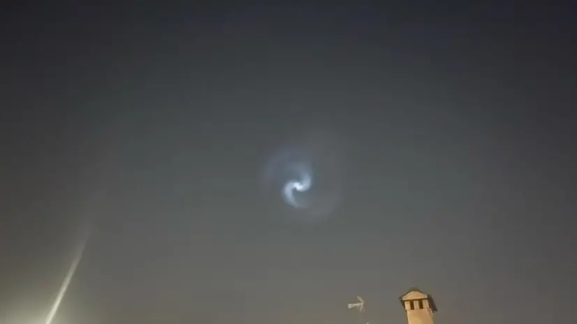 ll lancio di un razzo SpaceX visto da Brescia e provincia