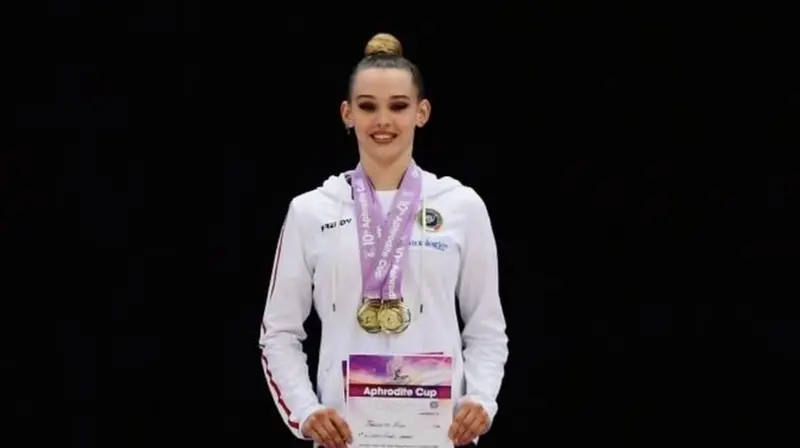 Alice Taglietti sul podio dell'Aphrodite Cup © www.giornaledibrescia.it