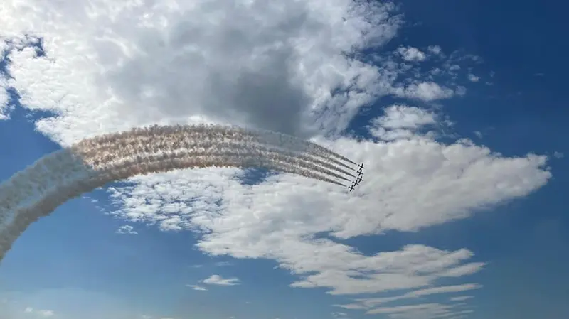 A Ghedi l'esibizione di primavera delle Frecce Tricolori