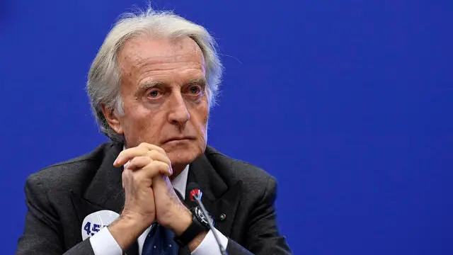 Il presidente della Fondazione Telethon, Luca Cordero di Montezemolo, durante la presentazione della maratona televisiva della Fondazione Telethon sulle reti Rai, Roma, 5 dicembre 2024. ANSA/RICCARDO ANTIMIANI