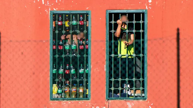 Incendio al interno del carcere Beccaria Incendio all'interno del carcere Beccaria, Milano, 24 Marzo 2025, Ansa/Andrea Fasani