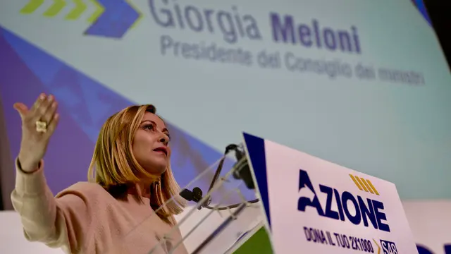 Meloni al congresso di Azione,