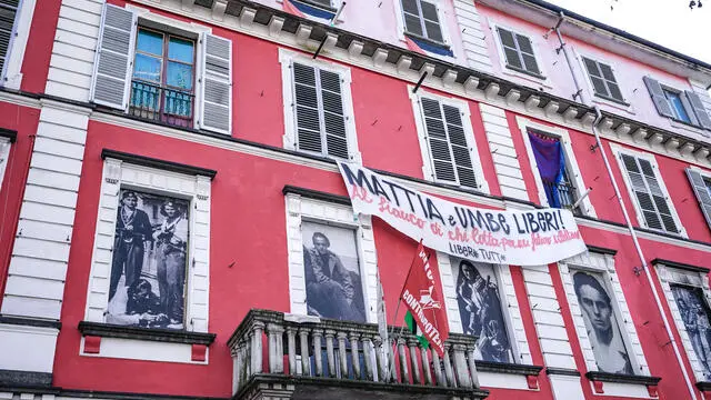 Il centro sociale di Askatasuna in corso Regina Margherita. Torino 27 febbraio 2025 ANSA/GEDI/TINO ROMANO