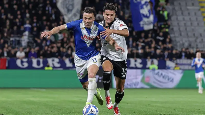 Prova di grande sacrificio per Moncini contro lo Spezia - Foto New Reporter Nicoli © www.giornaledibrescia.it