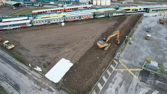 A Iseo l’area di via Ninfea dove sorgerà l’impianto Treni a idrogeno - © www.giornaledibrescia.it