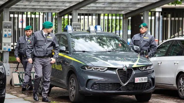 FONDAZIONE MILANO CORTINA Guardia di finanza nell’edifico in via Boscaiola 26 MILANO, 21 MAGGIO 2024, ANSA/DAVIDE CANELLA