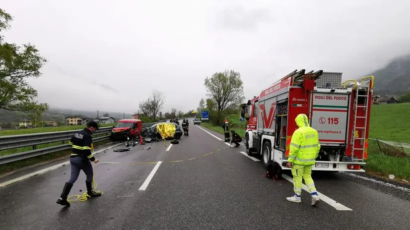 Le auto coinvolte nello schianto a Braone