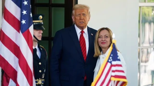 Il presidente americano Donald Trump e la premier Giorgia Meloni - Foto Ansa © www.giornaledibrescia.it