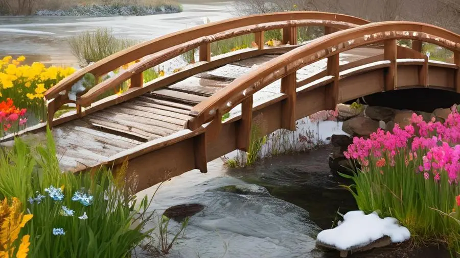 Il ponte sul fiume che separa inverno da primavera -  © www.giornaledibrescia.it