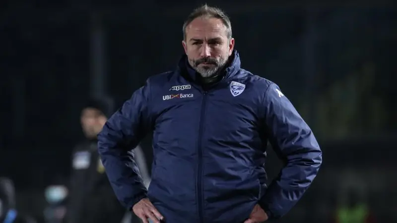 Davide Dionigi, oggi alla Reggiana, ha guidato il Brescia tra il 2020 e il 2021 - Foto New Reporter Nicoli © www.giornaledibrescia.it