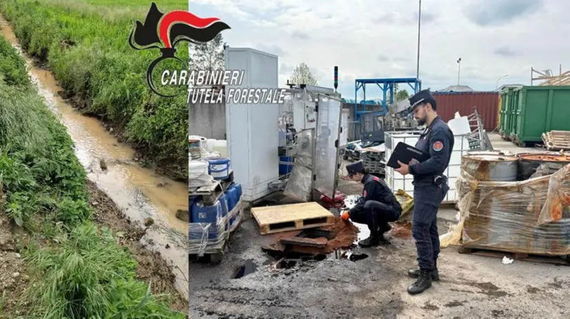 Sversa liquidi nella roggia a Mairano, denunciato