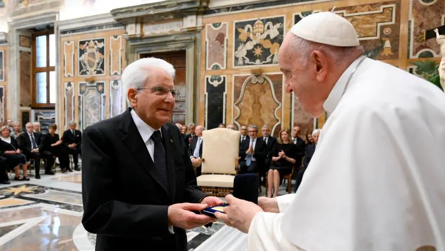 La consegna del Premio Paolo VI a Mattarella