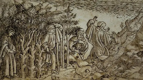 Un disegno per l'edizione fiorentina fatto da Botticelli