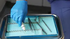 epa11139812 A dentist's tools at a National Health Service (NHS) dental clinic in London, Britain, 09 February 2024. Millions of people across Britain are struggling to obtain access to dental care. The UK government has announced its 200 million GBP NHS dentistry recovery plan, whereby dentists will be offered a 20,000 GBP payment for setting up a dental practice in areas with poor access to NHS dental care, and will receive higher payments for every patient they take on. Critics say the plan is underfunded and doesn't go far enough to help the millions of people without access to dental care, and is unlikely to prevent more NHS dentists from going private. EPA/ANDY RAIN
