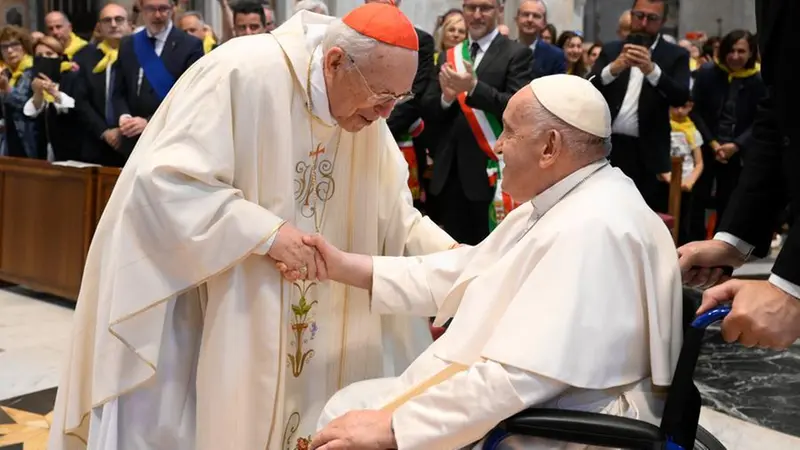 Re con Bergoglio - © www.giornaledibrescia.it