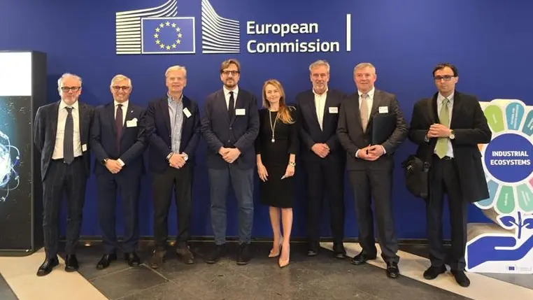 Da sinistra Pasini, Schittone, Gussalli Beretta, Guidesi, Stabiumi, Cortesi, Franzoni e Fontanella