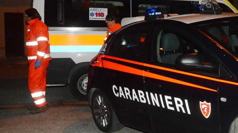 Sul posto sono intervenuti soccorritori e carabinieri - Foto dall'archivio