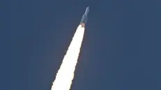 epa02468370 Ariane-5 rocket is successfully launched from the Guiana Space Center, delivering communications satellites which will relay services to European, African and Asian customers 26 November 2010. The rocket blasted off from the European Space Agency's launch centre at Kourou on the northeast coast of South America.Two more satellite should be launched in late November on the next Ariane flight. EPA/P BAUDON editorial use