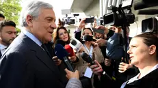 Il vice presidente del Consiglio e ministro degli Affari Esteri e della Cooperazione Internazionale, Antonio Tajani, durante gli Stati Generali della lingua italiana nel mondo al museo Maxxi, Roma, 16 aprile 2025. ANSA/ETTORE FERRARI