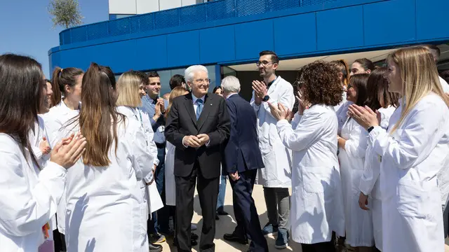Il Presidente della Repubblica Sergio Mattarella all’azienda BSP Pharmaceuticals S.p.a di Latina, in occasione della celebrazione della Festa del Lavoro (foto di Francesco Ammendola - Ufficio per la Stampa e la Comunicazione della Presidenza della Repubblica)