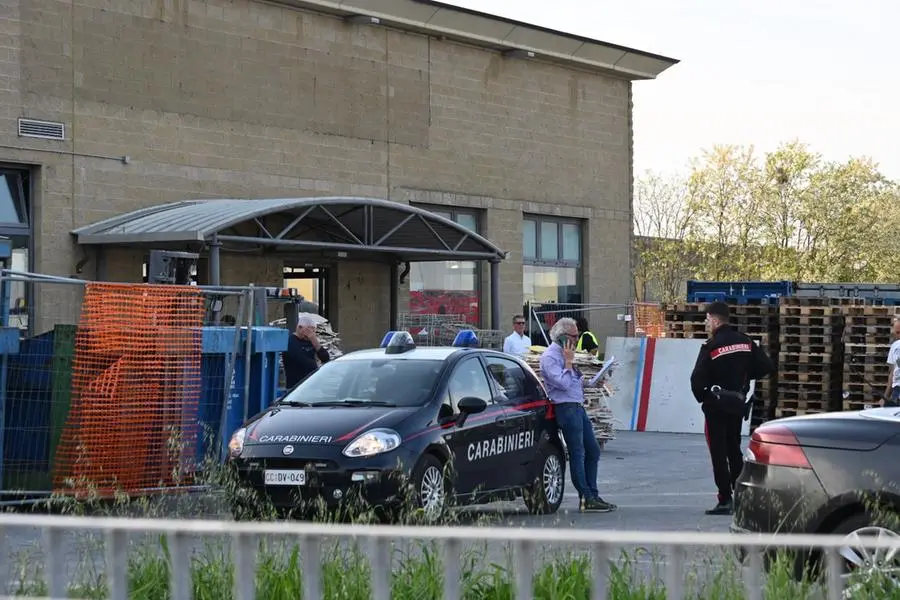 Il cantiere in cui è avvenuto l'infortunio mortale