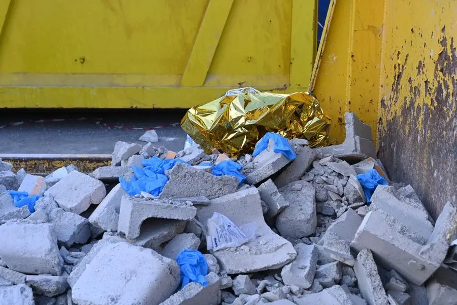 Il cantiere in cui è avvenuto l'infortunio mortale