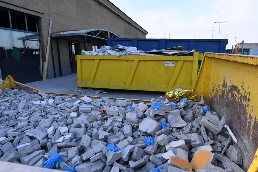 Il cantiere in cui è avvenuto l'infortunio mortale
