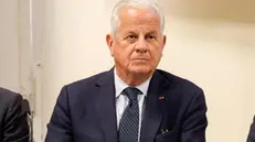 Claudio Scajola alla Fondazione De Gasperi durante la presentazione Alleanza delle Forze civiche e moderate per il futuro del Ppe, Roma, 29 Aprile 2024. ANSA/GIUSEPPE LAMI